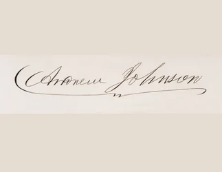 Signature of Andrew Johnson